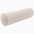 Cojín cilíndrico 15 x 50 cm de tela beige para apoyo decorativo