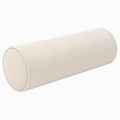 Cojín cilíndrico 20 x 50 cm de tejido beige con textura para apoyo decorativo