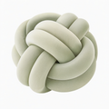 Cojín decorativo de nudo 30 cm de felpa verde salvia suave