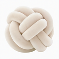 Cojín decorativo de nudo 30 cm de poliéster beige - suave para interiores